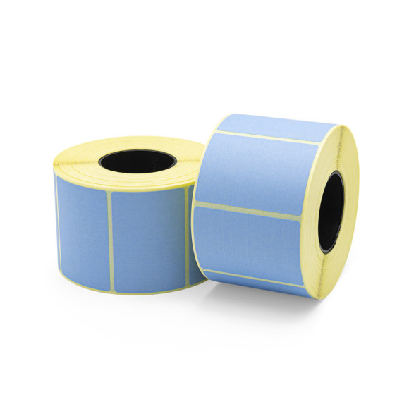 Етикетка кольорова 58x40/ 1 тисяча матова блакитна P-297C (вт41)