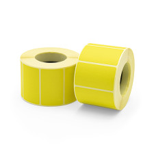 Етикетка кольорова 52x30/ 0,5 тисяч матова жовта (вт41)