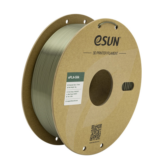 Пластик для 3D принтера (filament) eSUN ePLA-Silk, 1,75 мм, 1кг, бронза (ePLA-Silk-P175BR1)