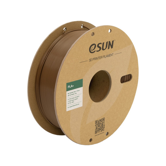 Пластик для 3D принтера (filament) eSUN ePLA+ 1,75 мм, 1кг, коричневий (brown), (PLA+P175C1)