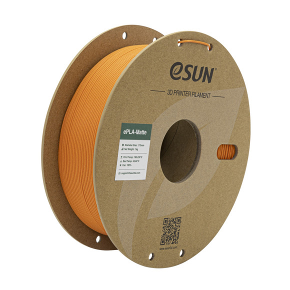 Пластик для 3D принтера (filament) eSUN ePLA Matte, 1,75 мм, 1кг, Tangerine (ePLA-Matte-P175T1)