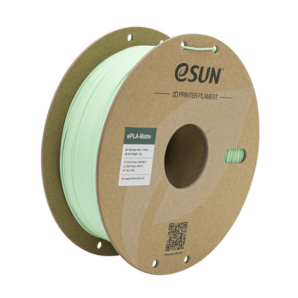 Пластик для 3D принтера (filament) eSUN ePLA Matte, 1,75 мм, 1кг, Mint Green (ePLA-Matte-P175MG1)