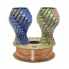 Пластик для 3D принтера (filament) eSUN ePLA-Silk Mystic 1,75 мм, 1кг, Blue-Orange-Green (ePLA-SilkMystic-P175BOG1)