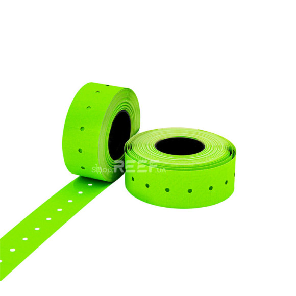 Етикет-стрічка 21x12 прямокутна зелена Printex
