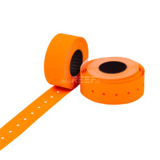 Етикет-стрічка 21x12 прямокутна помаранчева Printex