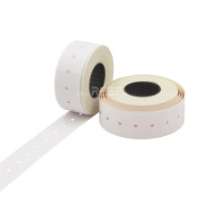 Етикет-стрічка 21x12 прямокутна біла Printex